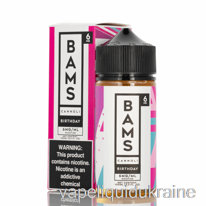 Vape Liquid Ukraine Birthday Cannoli - Bam Bam's Cannoli - 100mL 0mg